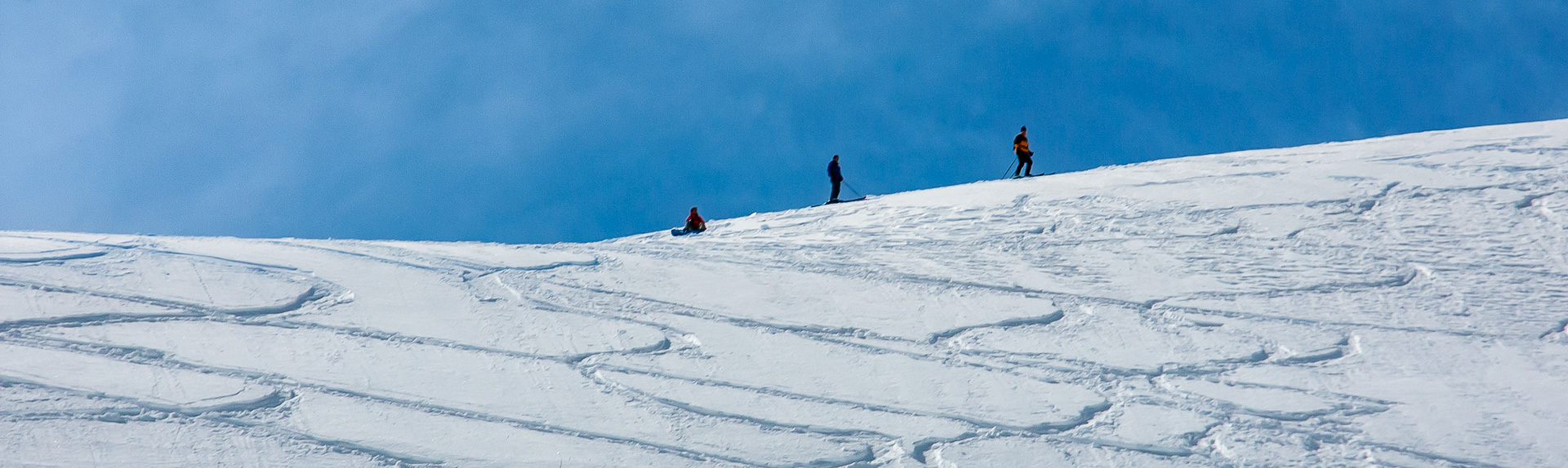 When the fresh snow arrives, locals rush up to be the first to leave tracks.