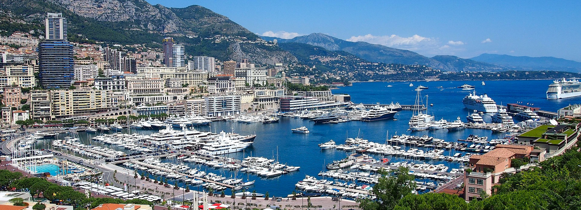Monaco for millionaire level shopping and world class cuisine.