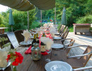outdoor dining area