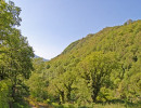 La vue vers le sud sur la vall&eacute;e du loup.