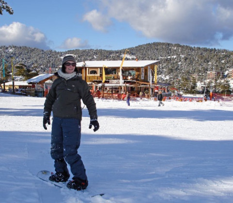snow board lesson