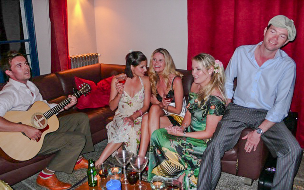 Weekend party guests at Le Foulon