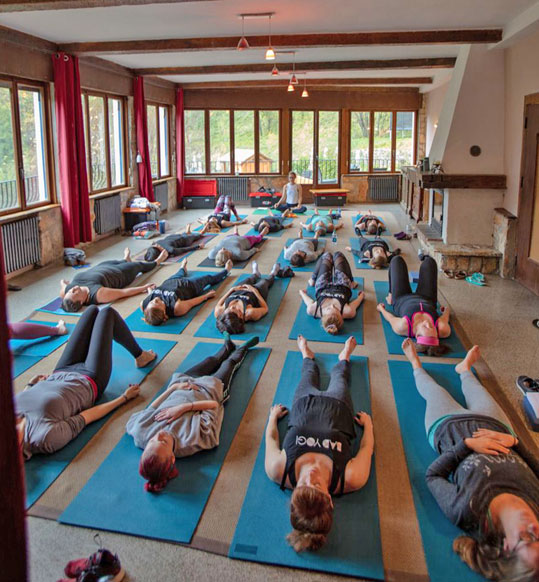 Le Foulon yoga room